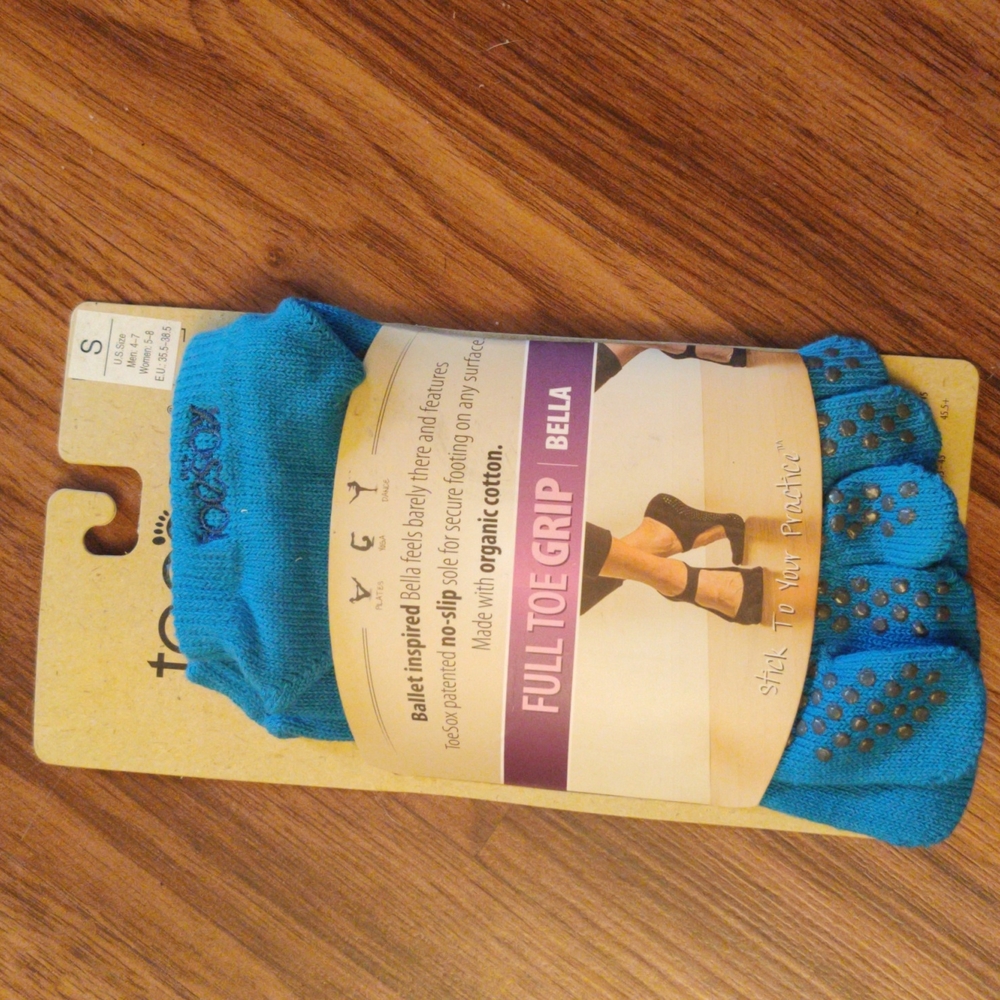 {Toesox} Unisex Blue Full Toe Bella Toesox